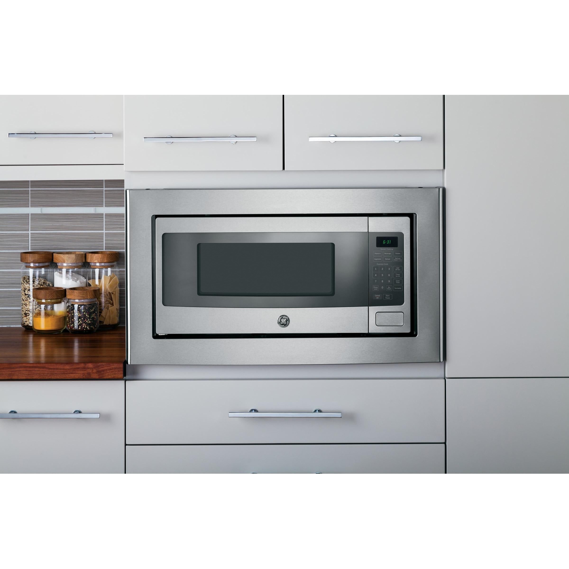 GE Profile 24-inch, 1.1 cu. ft. Countertop Microwave Oven PEM31SFSS