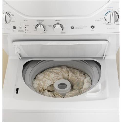 GE Stacked Washer/Dryer Electric Laundry Center GUD24ESSMWW