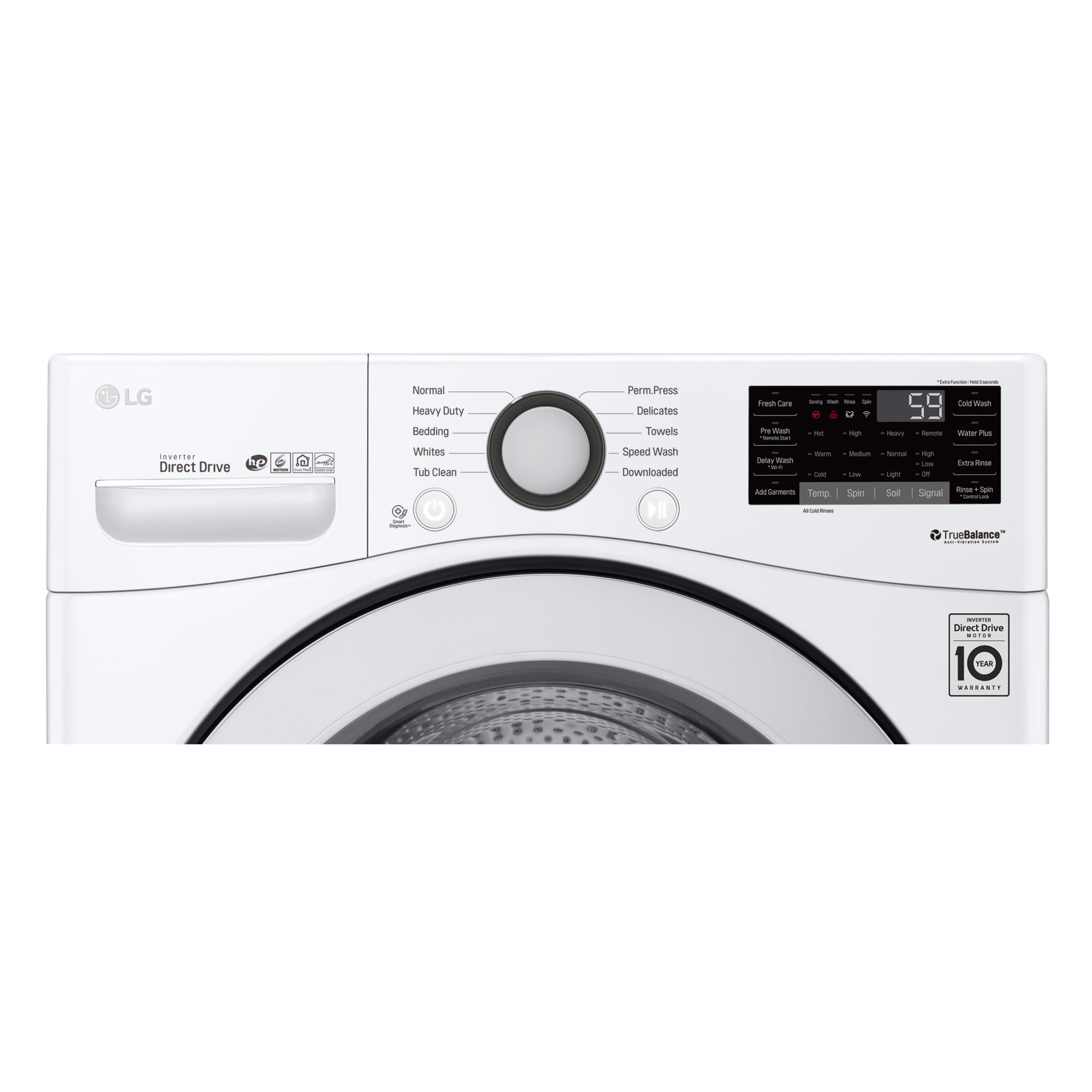 LG 4.5 cu. ft. Front Loading Washer with 6Motion? Technology WM3500CW