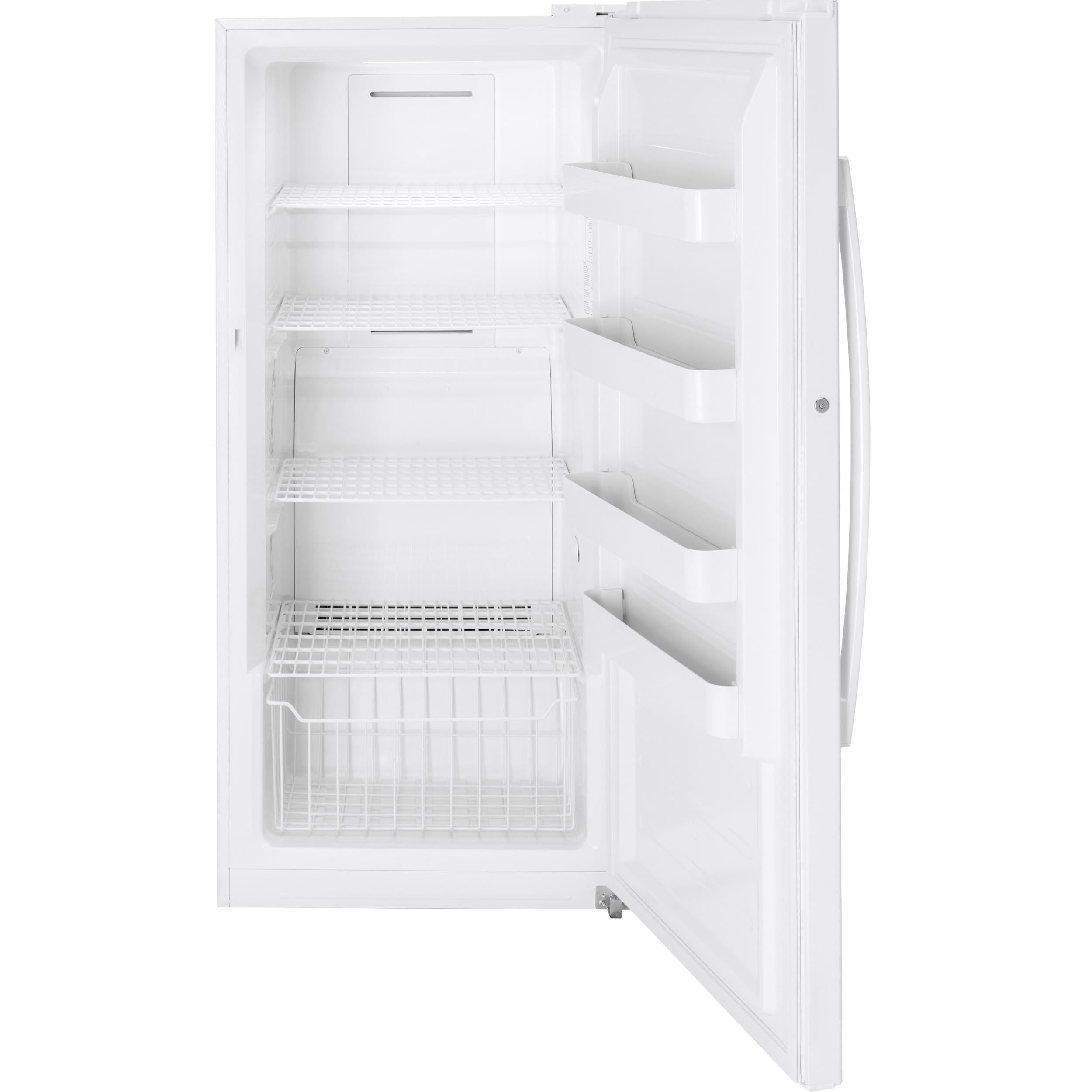 GE 14.1 cu.ft. Upright Freezer with Turbo Freeze FUF14SMRWW