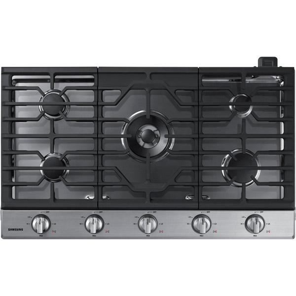 Samsung 36-inch Built-In Gas Cooktop with Wi-Fi Connectivity NA36N6555TS/AA