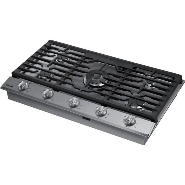 Samsung 36-inch Built-In Gas Cooktop with Wi-Fi Connectivity NA36N6555TS/AA
