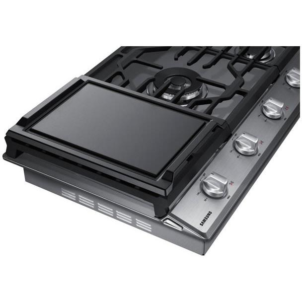 Samsung 36-inch Built-In Gas Cooktop with Wi-Fi Connectivity NA36N6555TS/AA