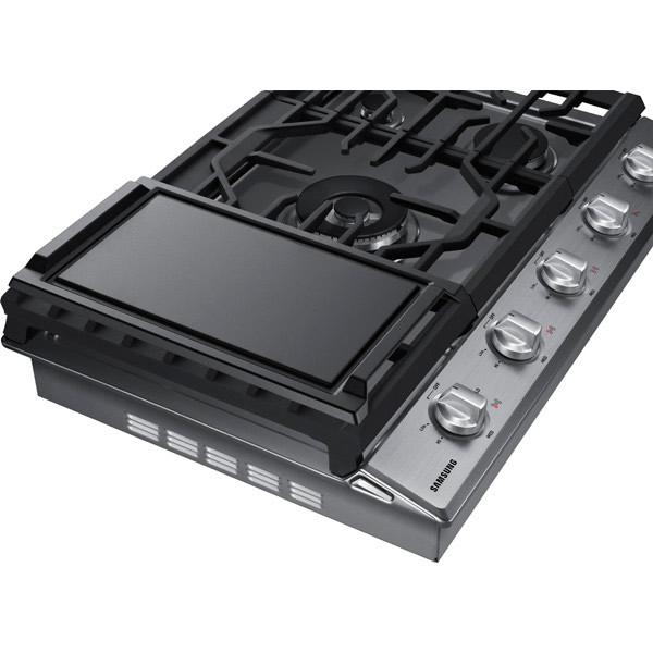 Samsung 30-inch Built-In Gas Cooktop with Wi-Fi Connectivity NA30N6555TS/AA