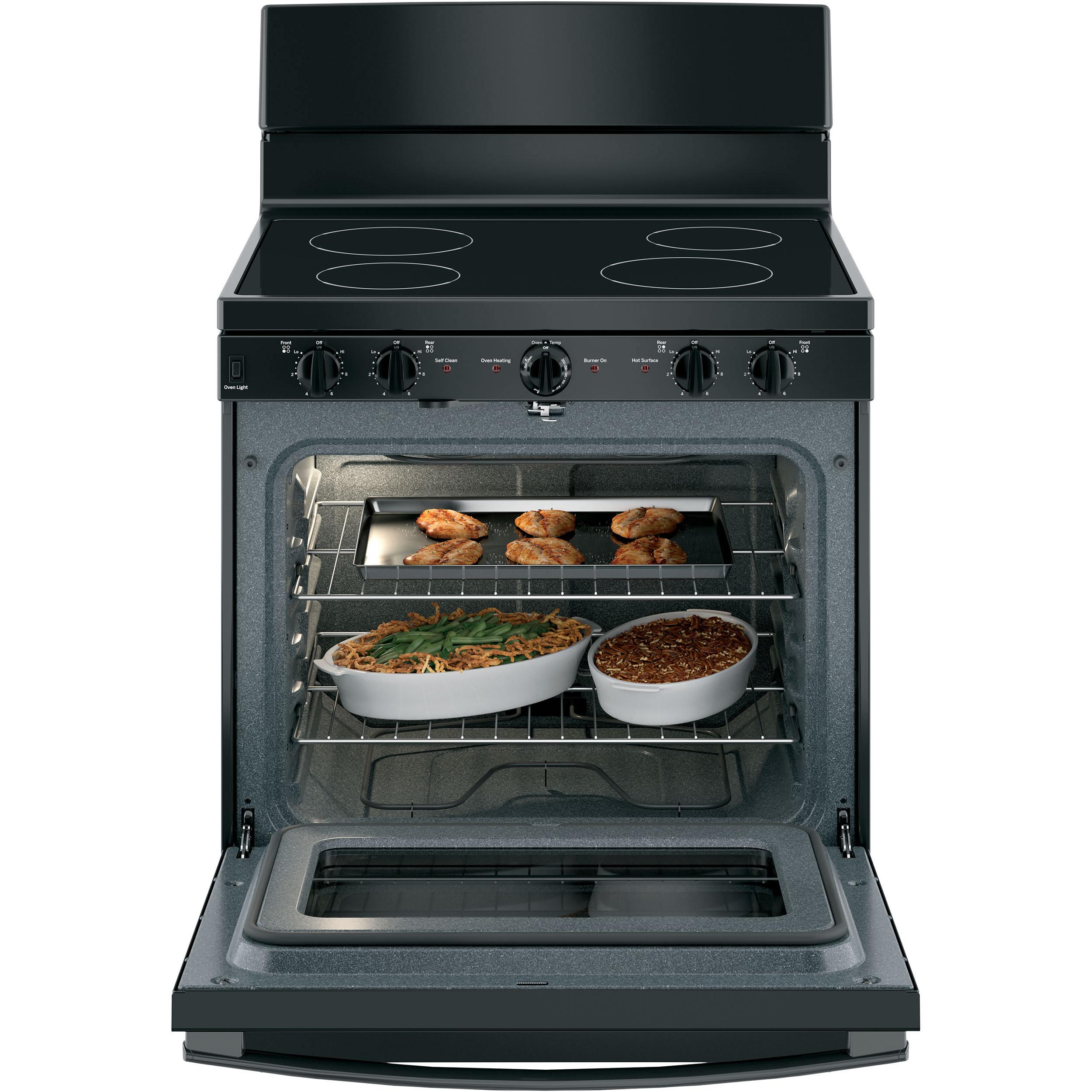 GE 30-inch Freestanding Electric Range JB480DMBB