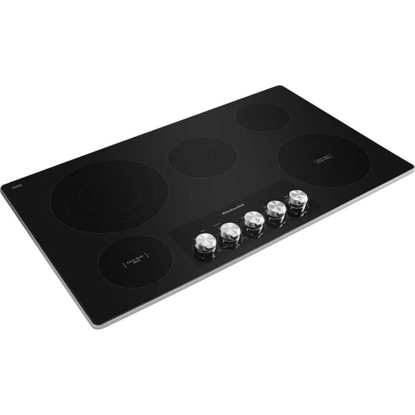 KitchenAid 36-inch Built-in Gas Cooktop with Even-Heat™ Burner KCGS556