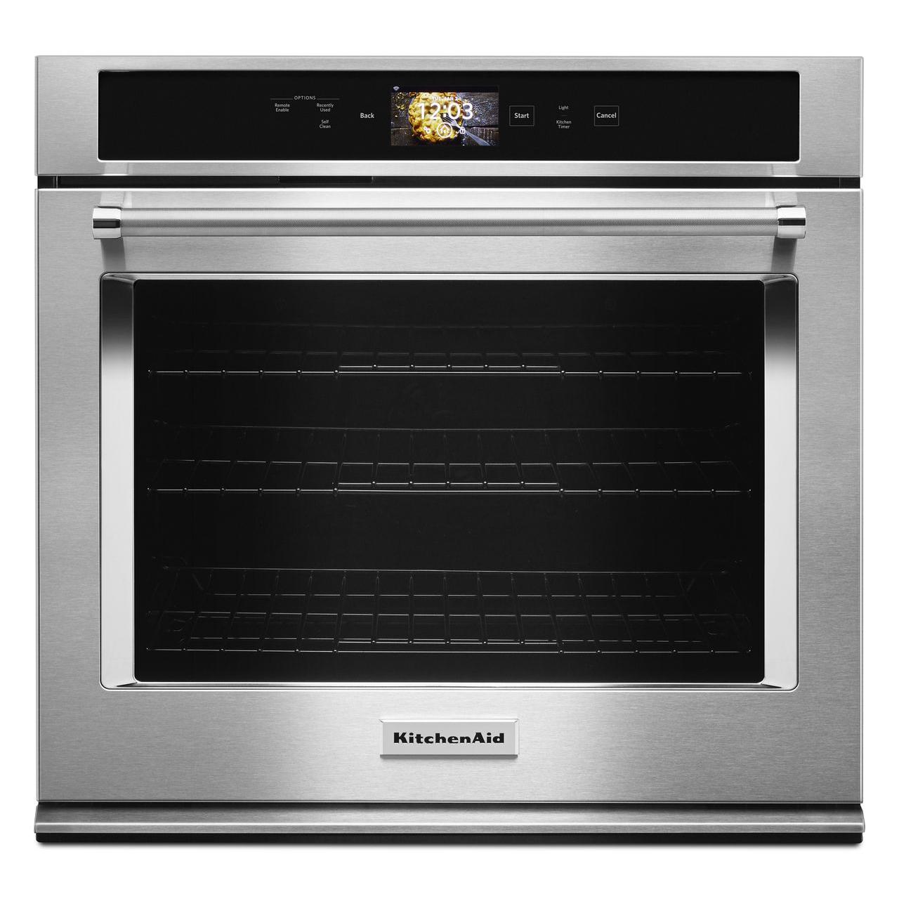 KitchenAid 30-inch, 5.0 cu.ft. Built-in Single Wall Oven with True Convection KOSE900HSS