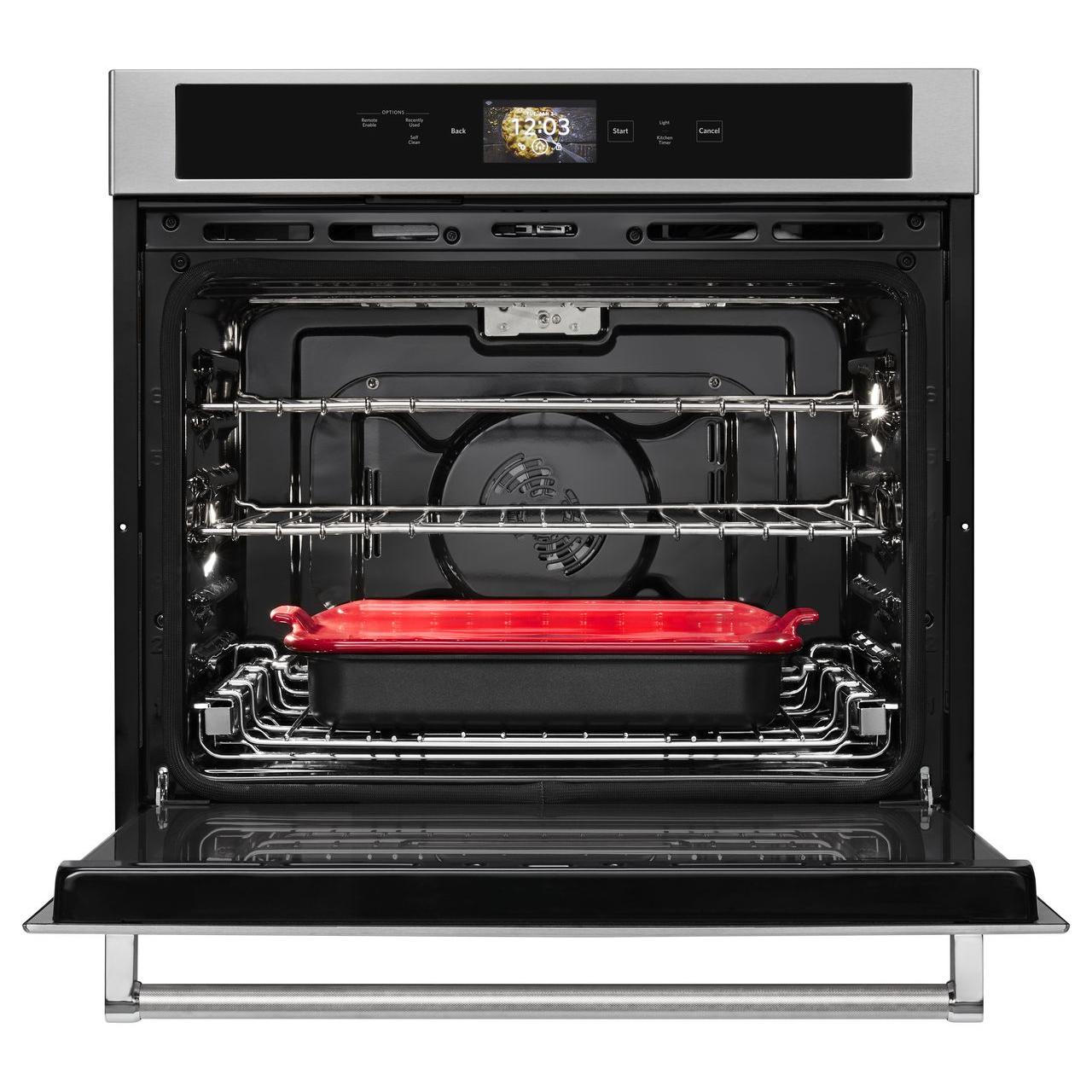 KitchenAid 30-inch, 5.0 cu.ft. Built-in Single Wall Oven with True Convection KOSE900HSS