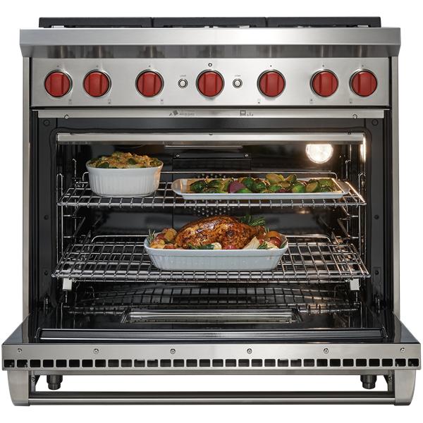 Wolf 36-inch Freestanding Gas Range with Convection GR366-LP
