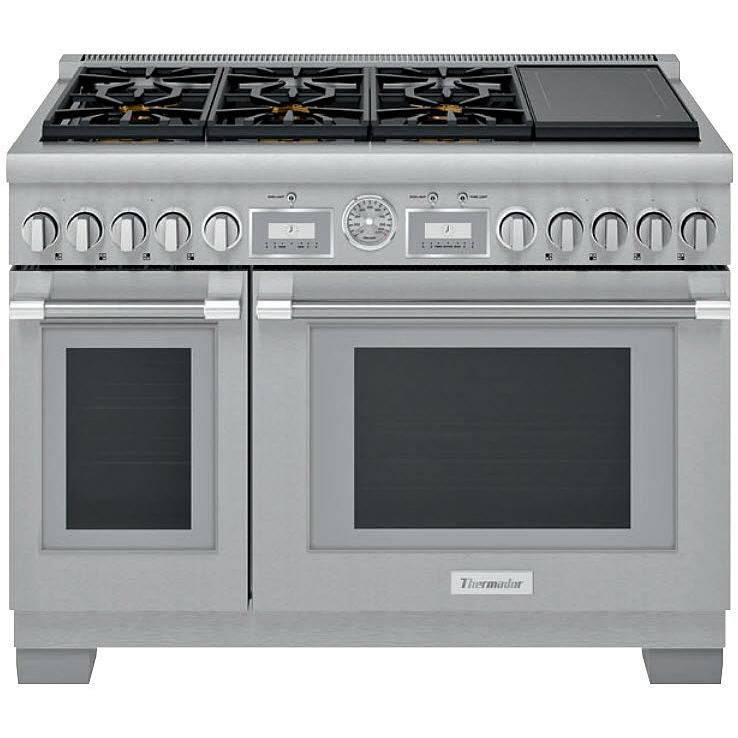 Thermador 48-inch Freestanding Dual-Fuel Range with ExtraLow? Burners PRD486WIGU