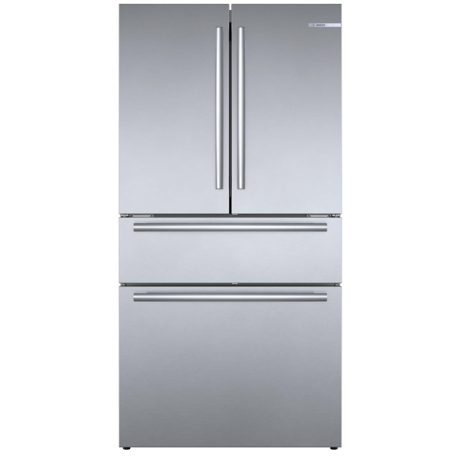 Bosch 36-inch, 21 cu.ft. Counter-Depth French 4-Door Refrigerator with VitaFreshPro? Drawer B36CL80SNS