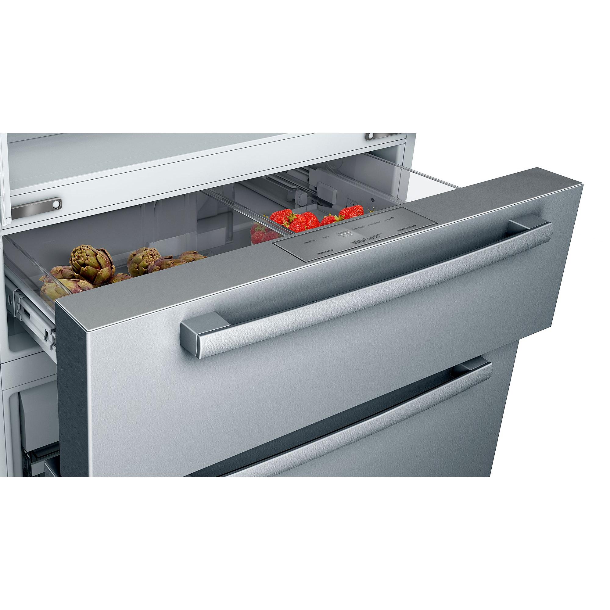 Bosch 36-inch, 21 cu.ft. Counter-Depth French 4-Door Refrigerator with VitaFreshPro? Drawer B36CL80SNS