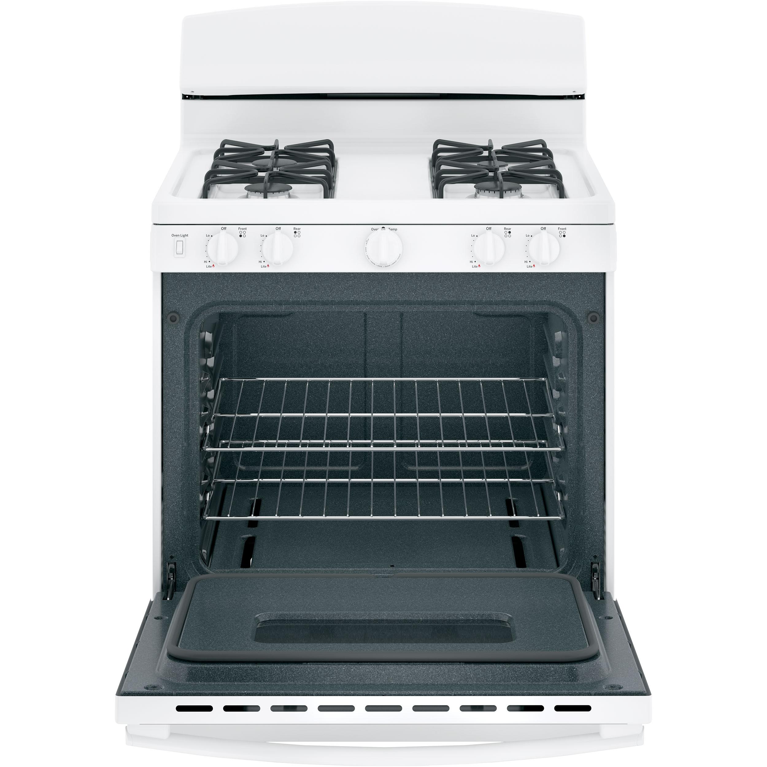 GE 30-inch Freestanding Gas Range with Front Controls JGBS10DEMWW