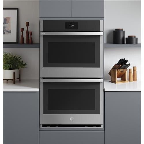 GE Profile 27-inch, 8.6 cu. ft. Built-in Double Wall Oven with Convection PKD7000SNSS