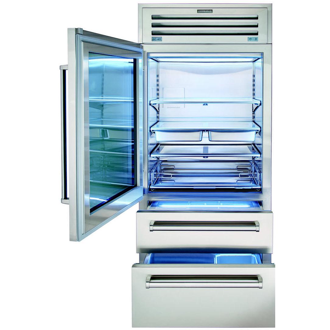 Sub-Zero 36-inch, 22.7 cu.ft. Built-in Bottom-Freezer Refrigerator with Interior Ice Maker PRO3650-LH