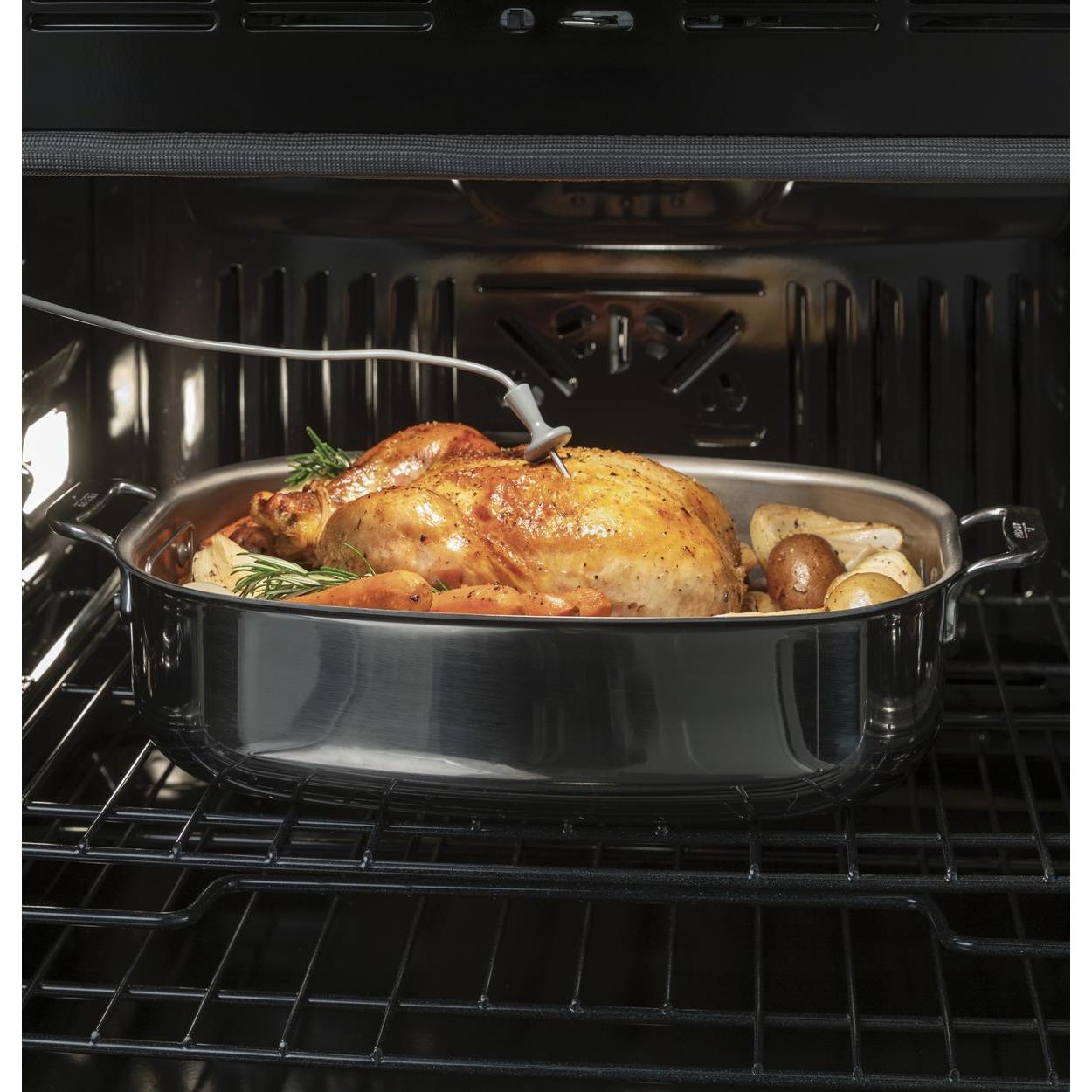 GE 27-inch, 8.6 cu.ft. Built-in Double Wall Oven with True European Convection JKD5000DNBB