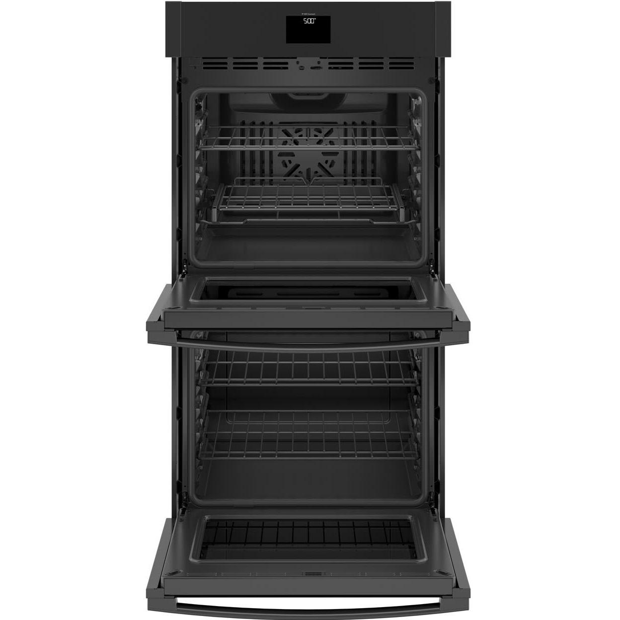 GE 27-inch, 8.6 cu.ft. Built-in Double Wall Oven with True European Convection JKD5000DNBB