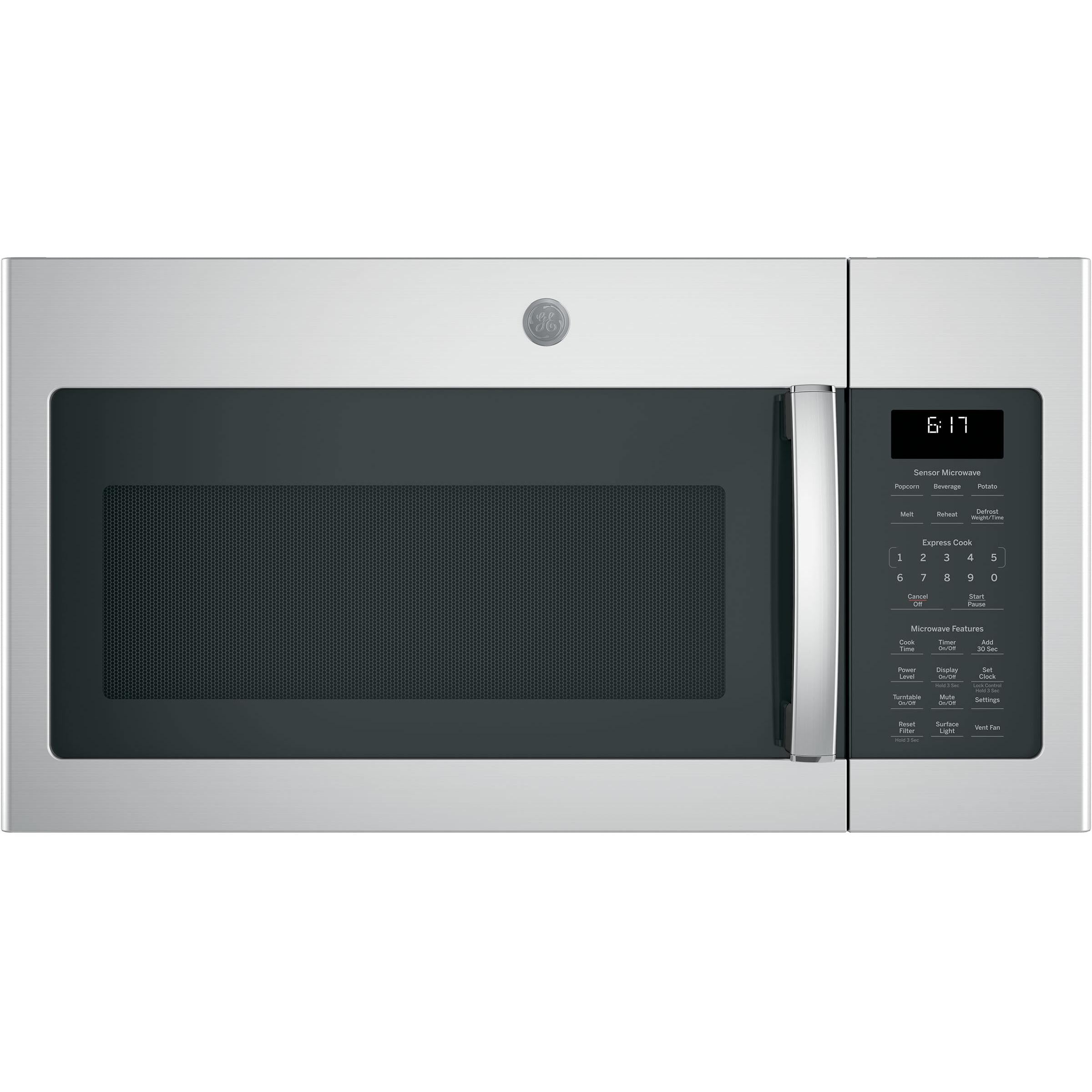 GE 30-inch, 1.7 cu.ft. Over-the-Range Microwave Oven with Sensor Cooking JVM6175YKFS
