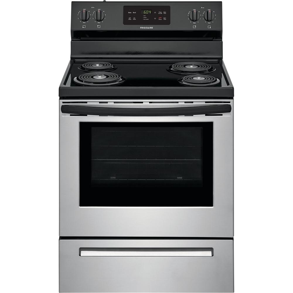 Frigidaire 30-inch Freestanding Electric Range with Ready-Select? Controls FFEF3016VS