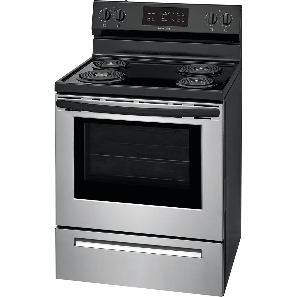 Frigidaire 30-inch Freestanding Electric Range with Ready-Select? Controls FFEF3016VS