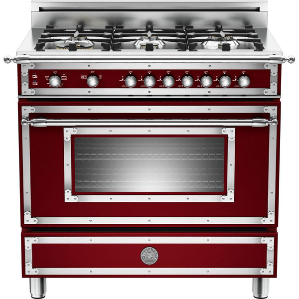 Bertazzoni MAST365GASXELP 36 Inch Freestanding Gas Range with 5 Sealed  Burners, 5.9 cu. ft. Oven Capacity, Continuous Grates, Dual Convection Fan,  Temperature Gauge Monitors, Infrared Gas Broiler, Soft-Motion Door, and CSA  Certified