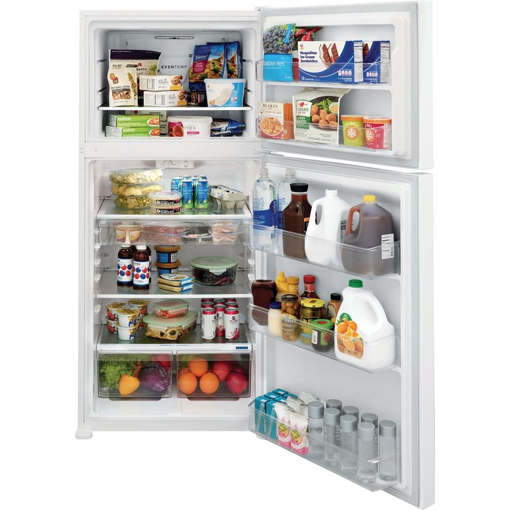 Frigidaire 30-inch, 20 cu.ft. Freestanding Top Freezer Refrigerator FFTR2045VW