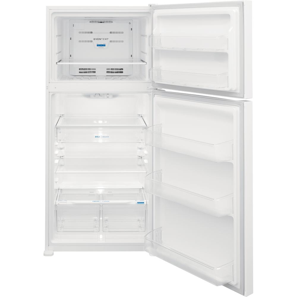 Frigidaire 30-inch, 20 cu.ft. Freestanding Top Freezer Refrigerator FFTR2045VW