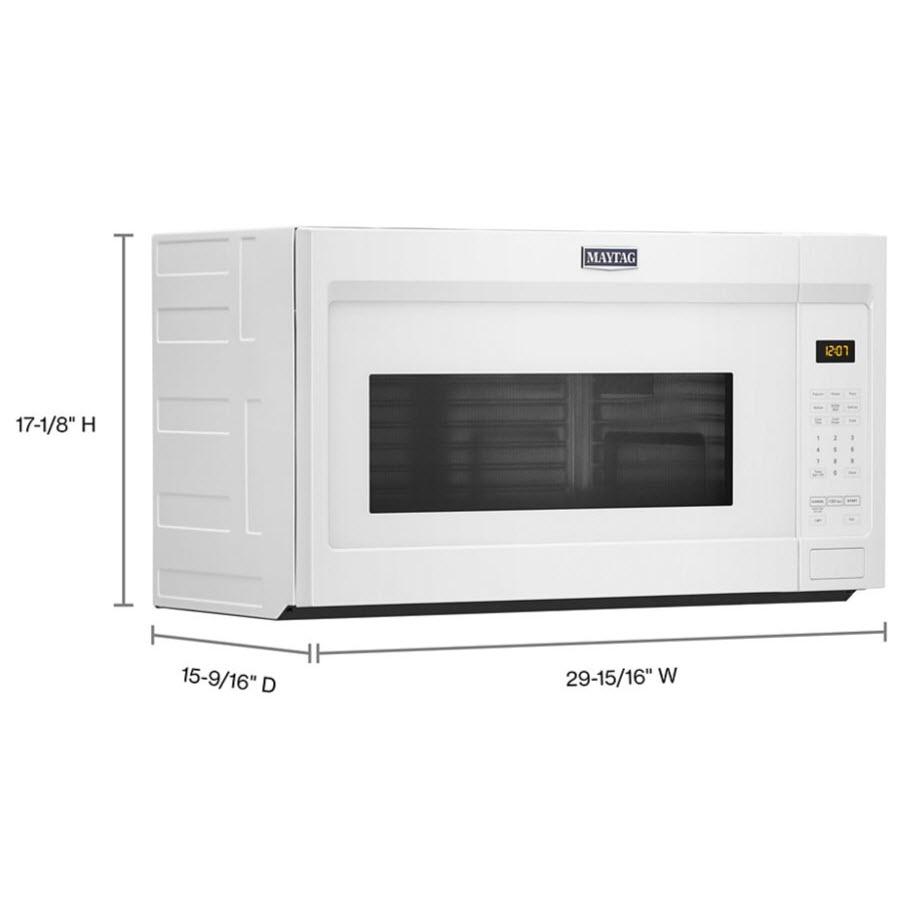 Maytag 30-inch, 1.7 cu.ft. Over-the-Range Microwave Oven with Stainless Steel Interior MMV1175JW