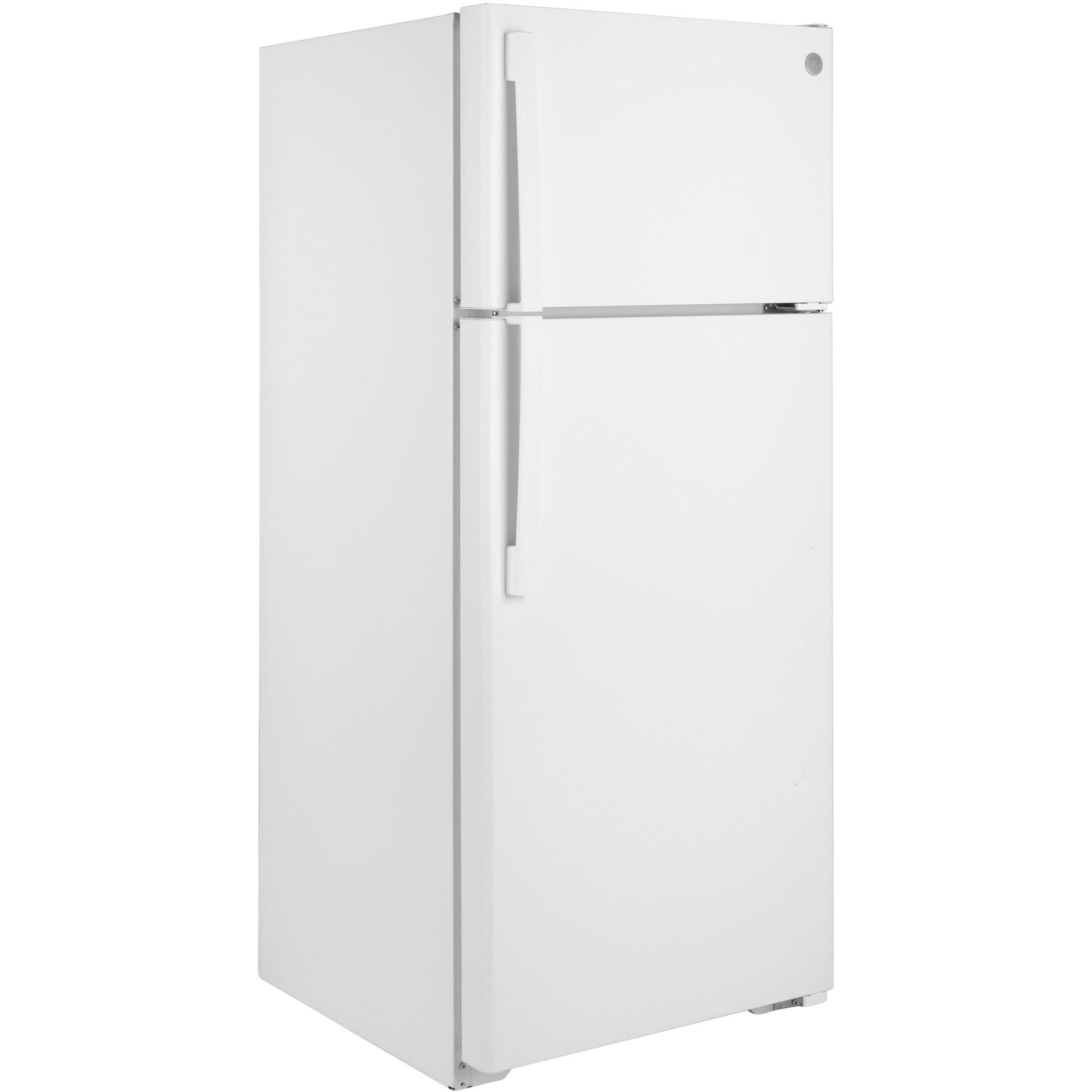 GE 28-inch, 17.5 cu. ft. Top-Freezer Refrigerator GTE18DTNRWW