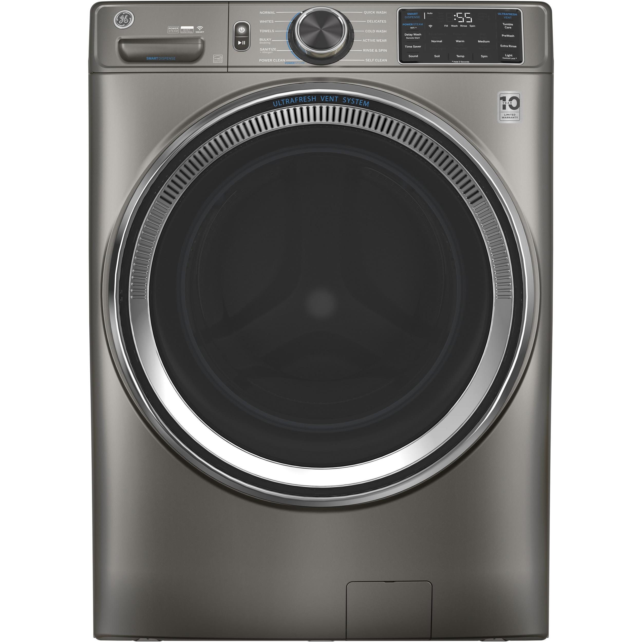 GE 4.8 cu. ft. Front Loading Washer with SmartDispense? GFW650SPNSN