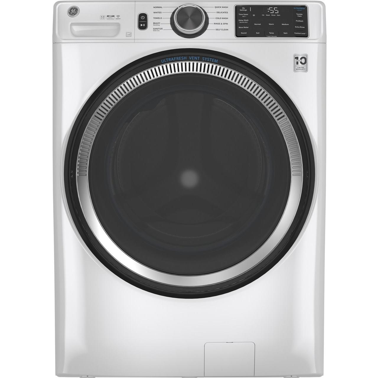 GE 4.8 cu. ft. Front Loading Washer with OdorBlock? GFW550SSNWW