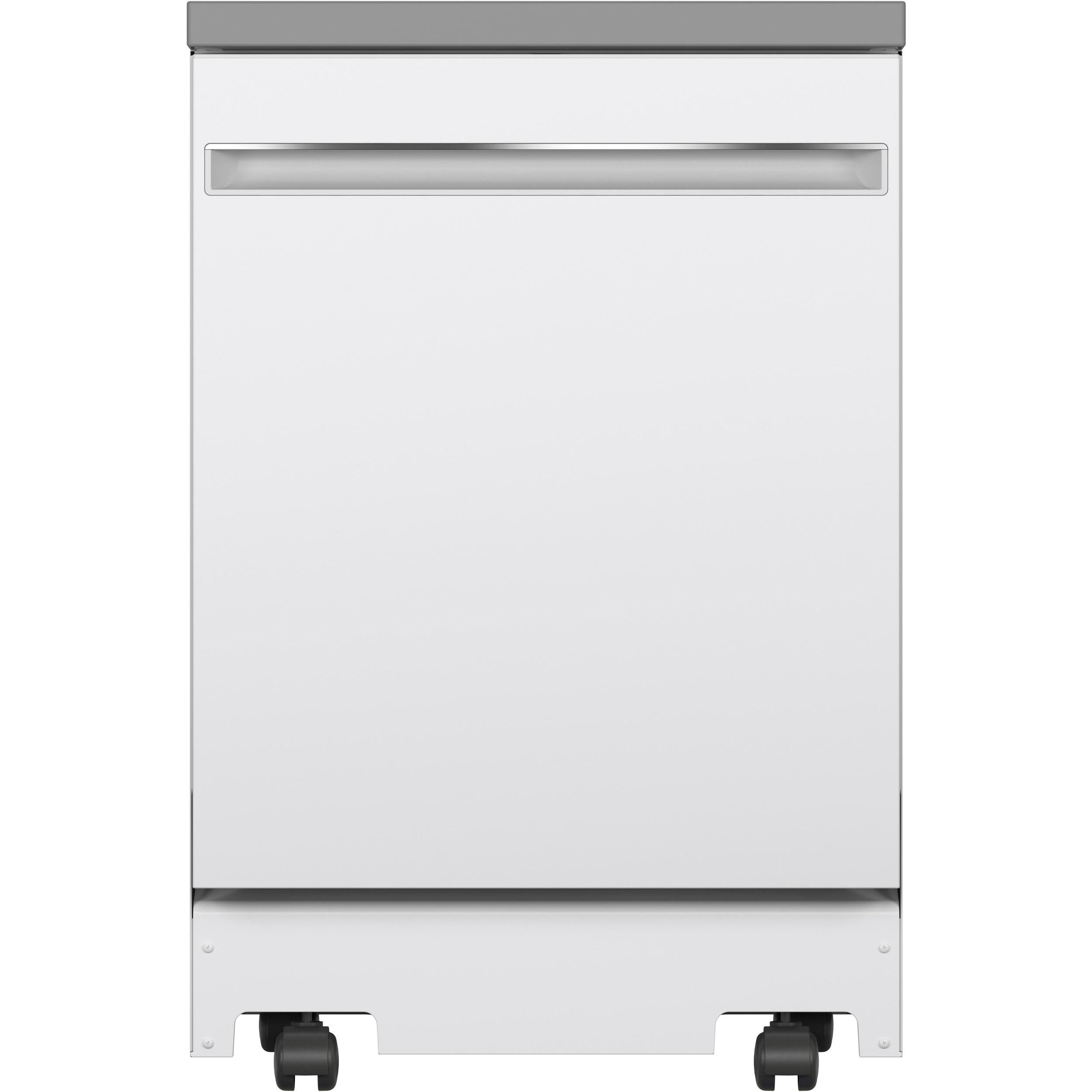 GE 24-inch Portable Dishwasher with Sanitize Option GPT225SGLWW