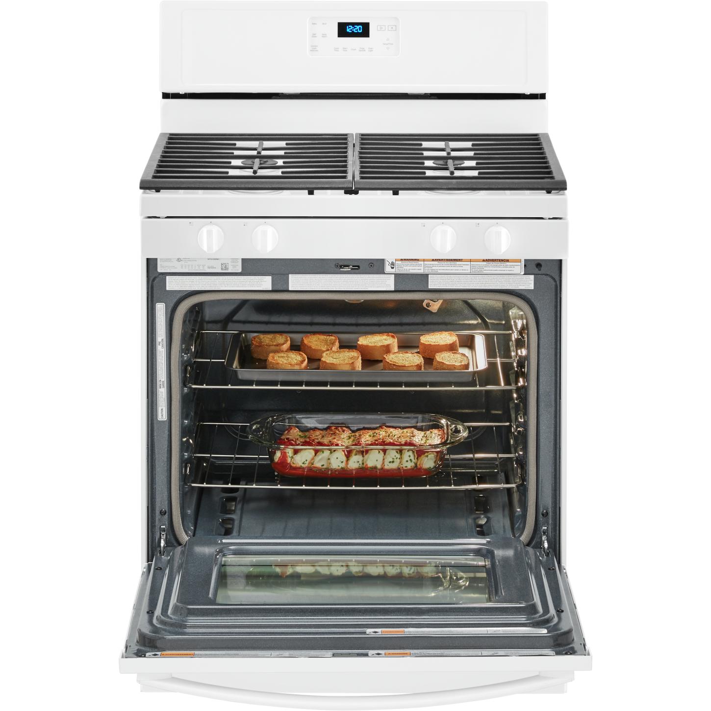 Whirlpool 30-inch Freestanding Gas Range with SpeedHeat? Burner WFG515S0JW