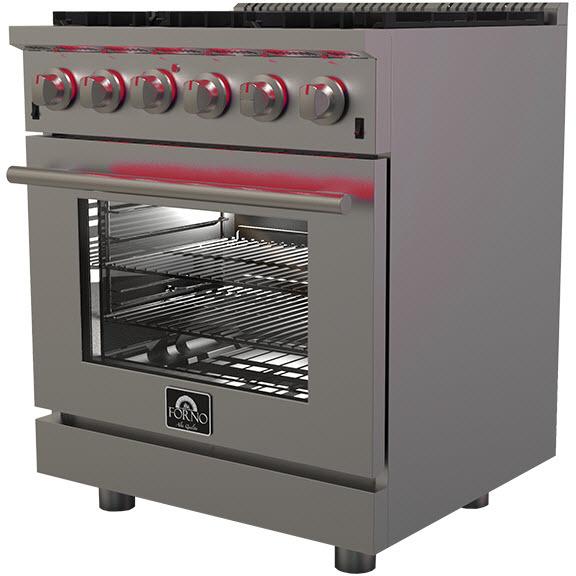 Forno Lazio 30 Freestanding Dual Fuel Range FFSGS6196-30