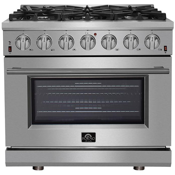 Forno Lazio 30 GAS Range, 5 Burners, with Griddle and Air Fryer FFSGS6276-30