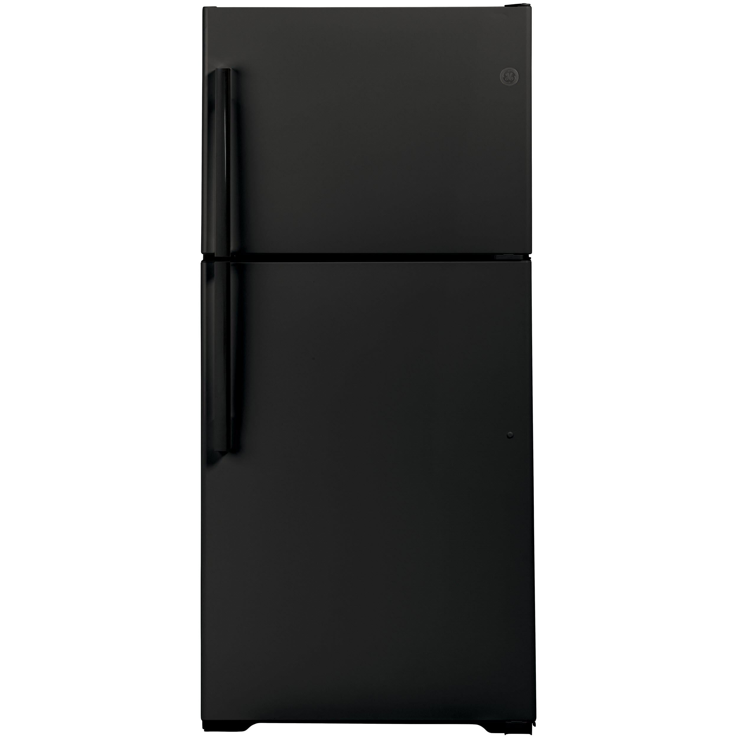 GE 33-inch, 21.9 cu.ft. Freestanding Top Freezer Refrigerator with Upfront Fresh Food Temperature Controls GTS22KGNRBB