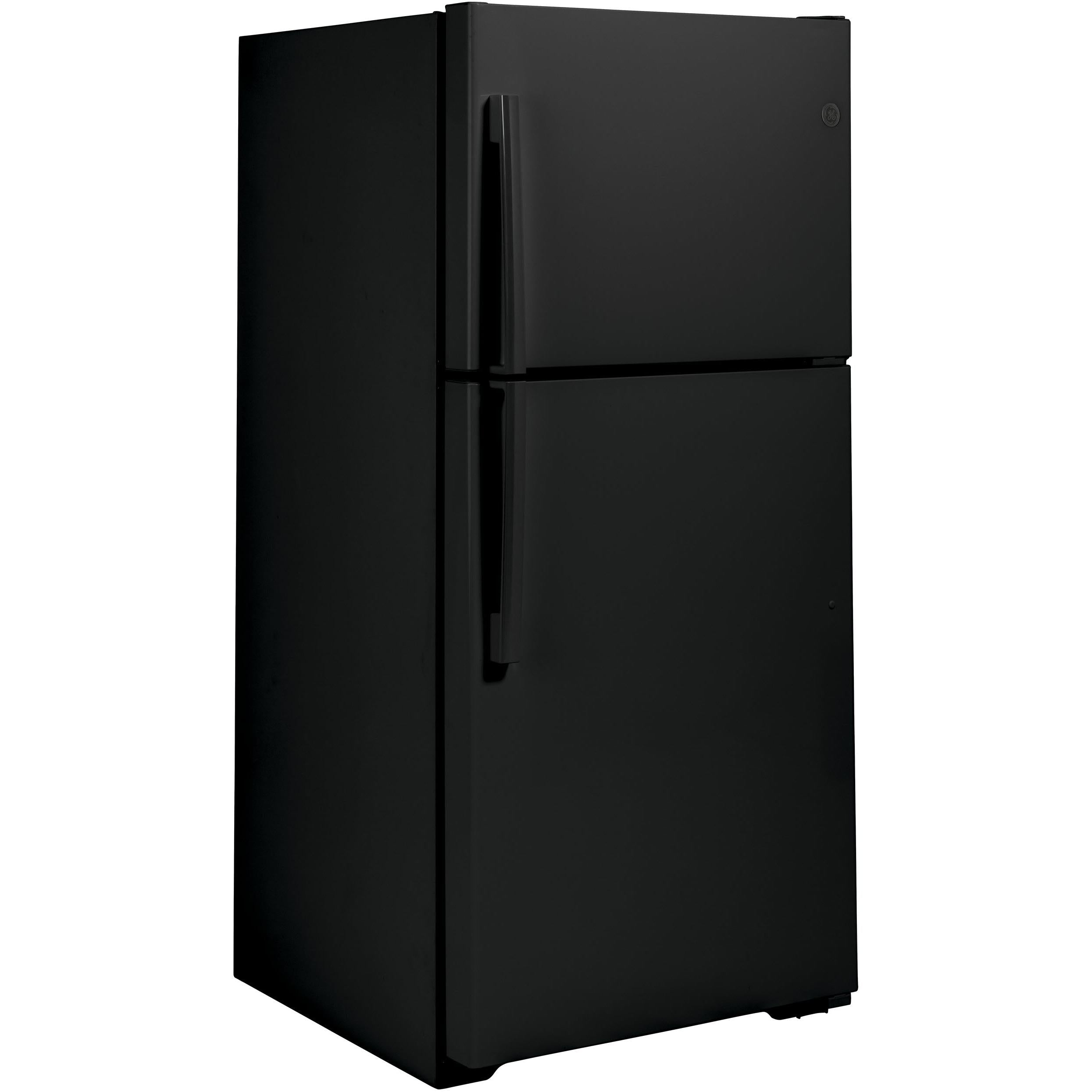 GE 33-inch, 21.9 cu.ft. Freestanding Top Freezer Refrigerator with Upfront Fresh Food Temperature Controls GTS22KGNRBB