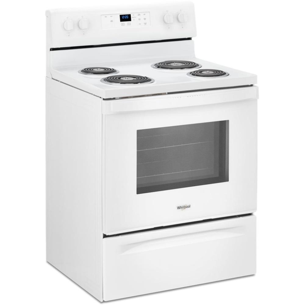 Whirlpool 30-inch Freestanding Electric Range with Keep Warm Setting WFC150M0JW