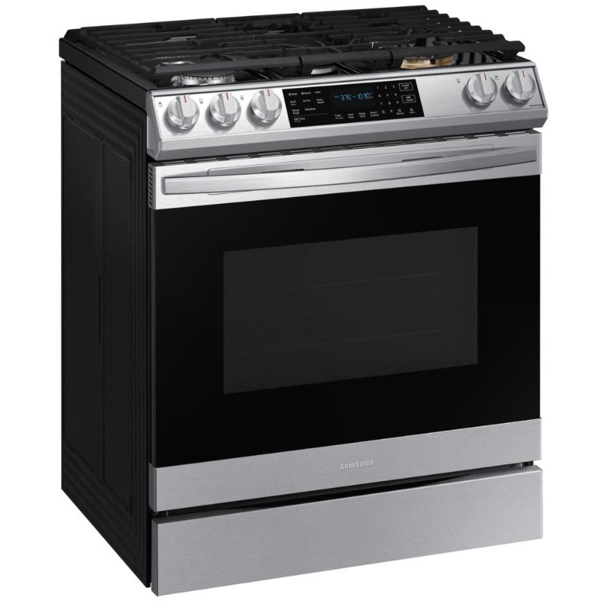 Samsung 30-inch Slide-in Gas Range with Wi-Fi Connect NX60T8511SS/AA