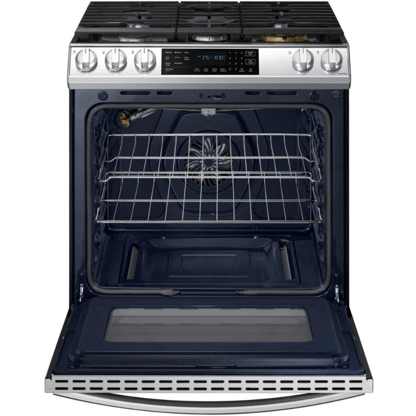 Samsung 30-inch Slide-in Gas Range with Wi-Fi Connect NX60T8511SS/AA