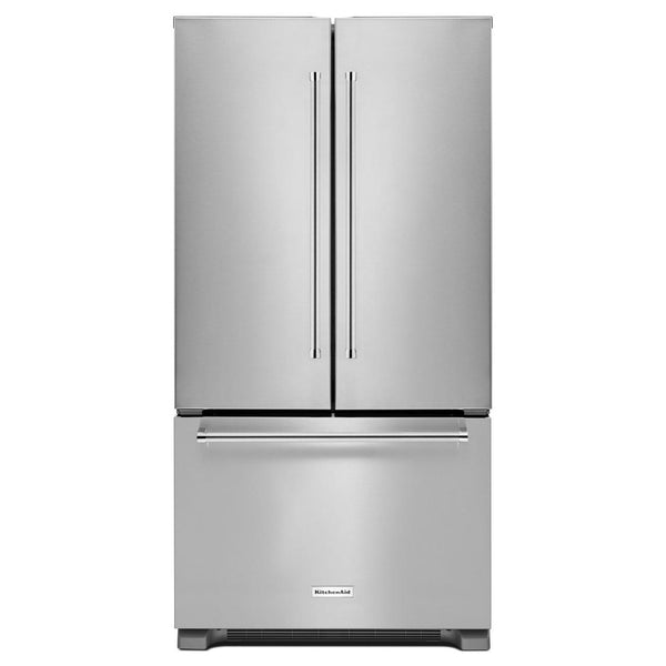 KitchenAid 20 Cu. ft. 36 Counter-Depth French Door Refrigerator Stainless Steel KRFC300ESS