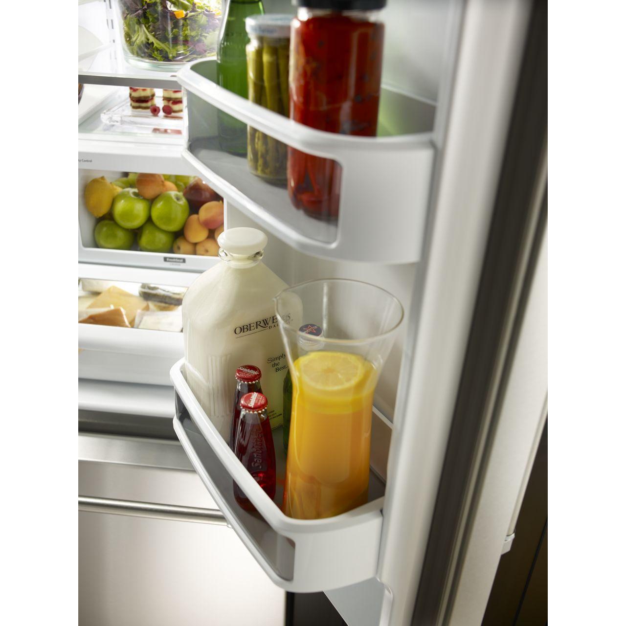 KitchenAid 36-inch, 22 cu.ft. Counter-Depth French 3-Door Refrigerator with Interior Water Dispenser KRFC302ESS