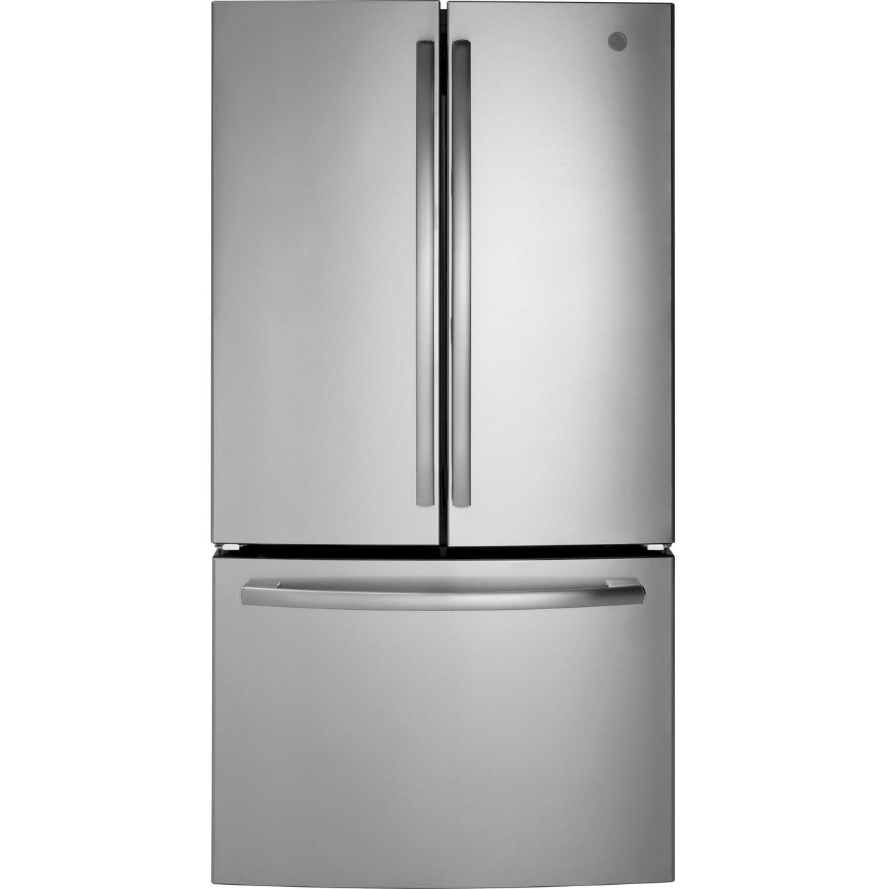 GE 36-inch, 27 cu.ft. Freestanding French 3-Door Refrigerator GNE27EYMFS