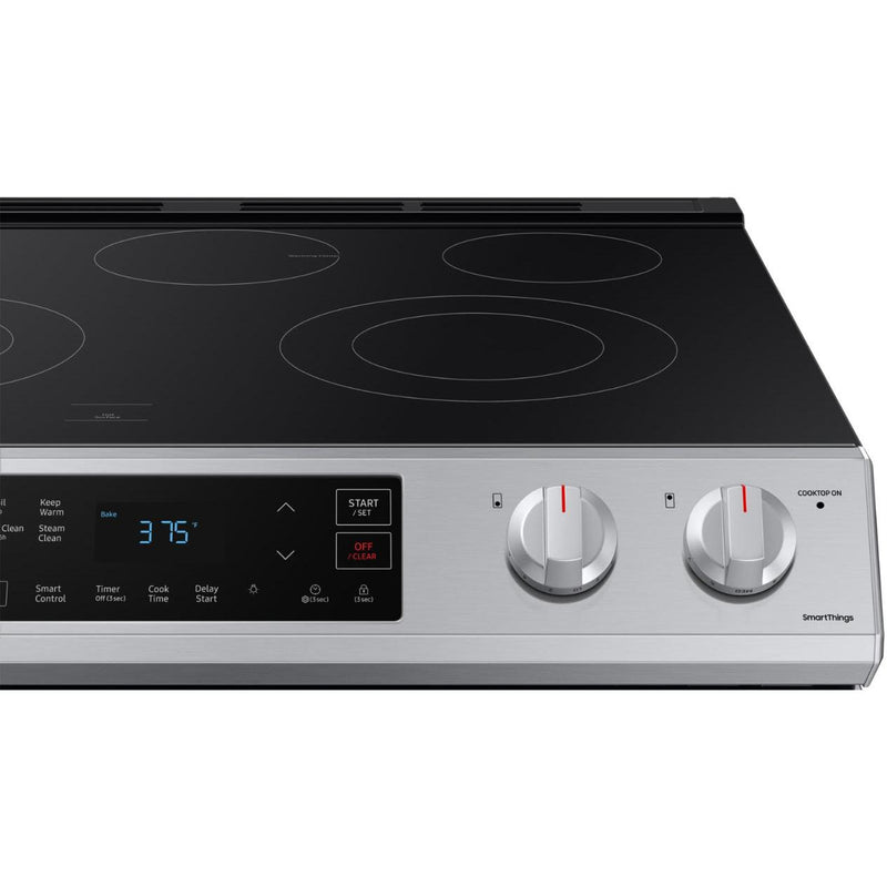 Samsung 30inch Slidein Electric Range with WiFi Connectivity NE63T8