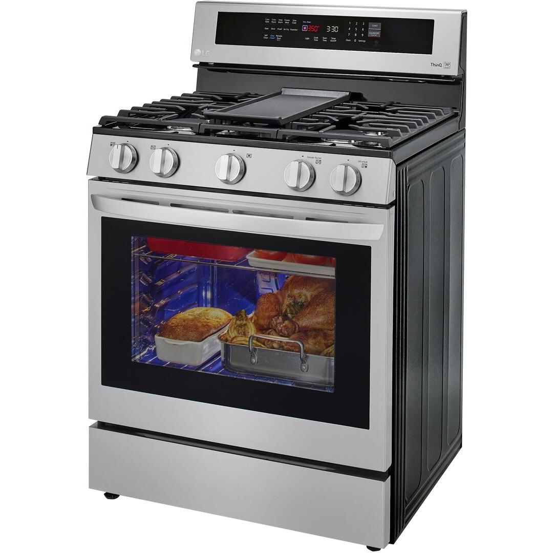 LG 30-inch Freestanding Gas Range with True Convection Technology LRGL5825F