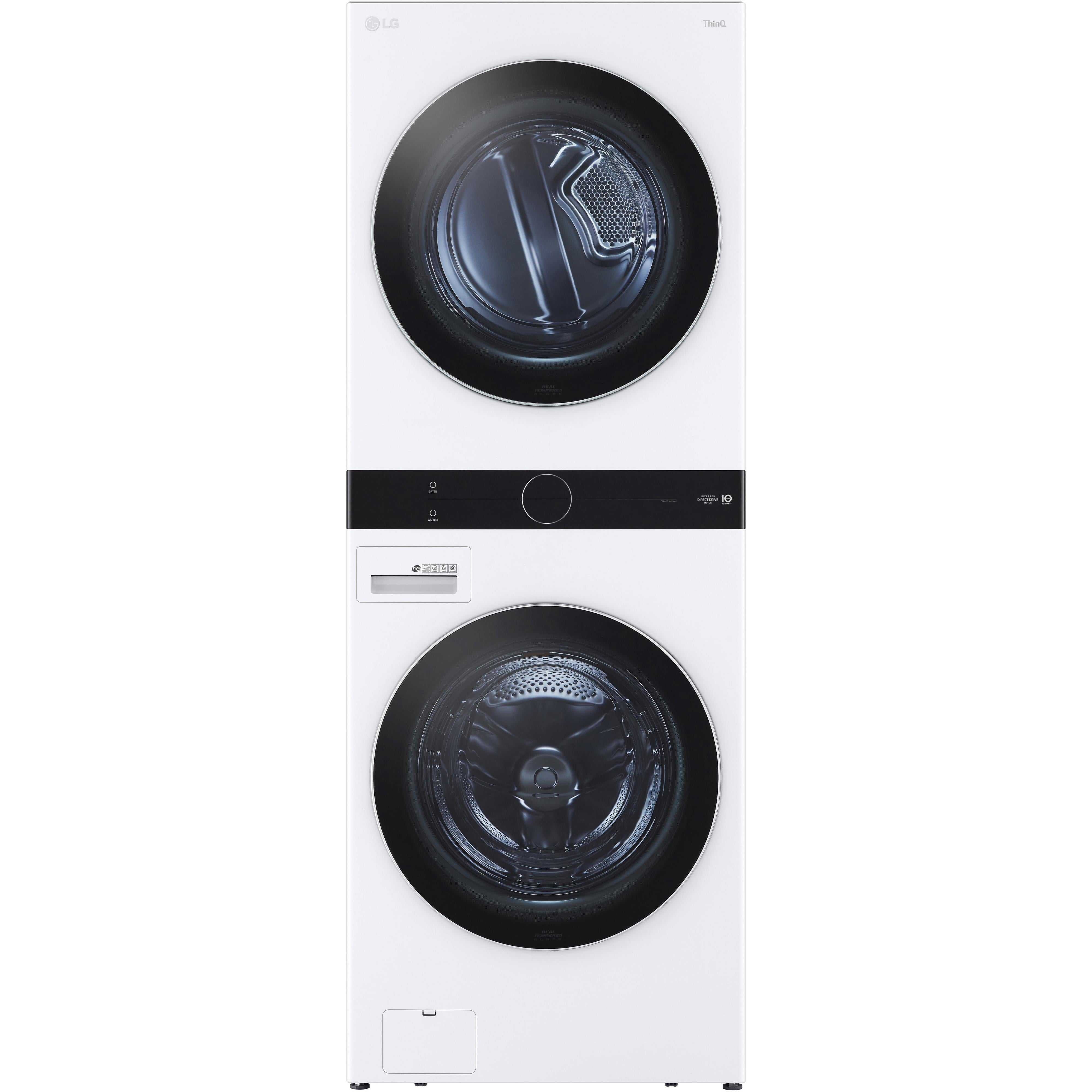 LG Stacked Washer/Dryer Gas Laundry Center with TurboWash? 360 Technology WKGX201HWA