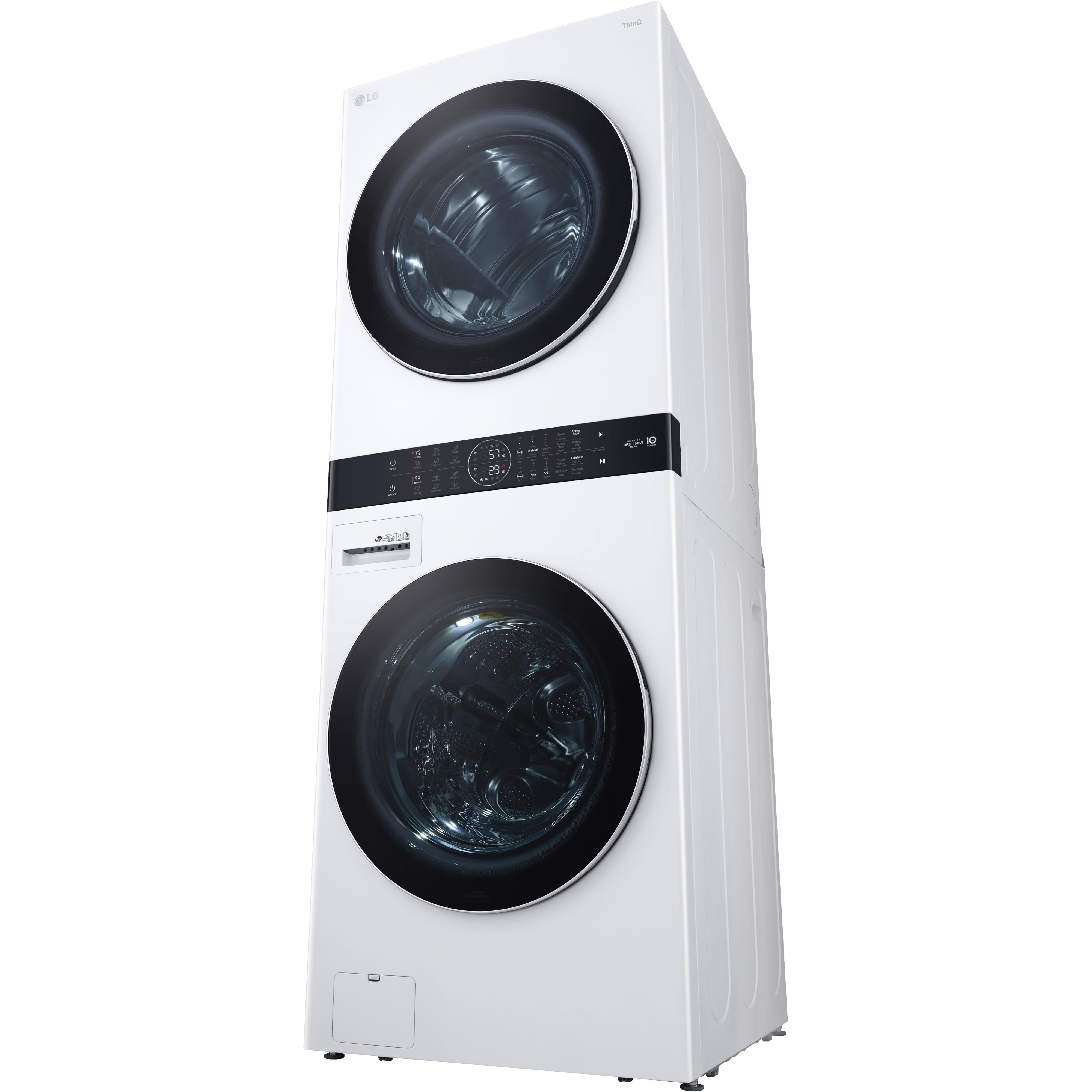 LG Stacked Washer/Dryer Gas Laundry Center with TurboWash? 360 Technology WKGX201HWA