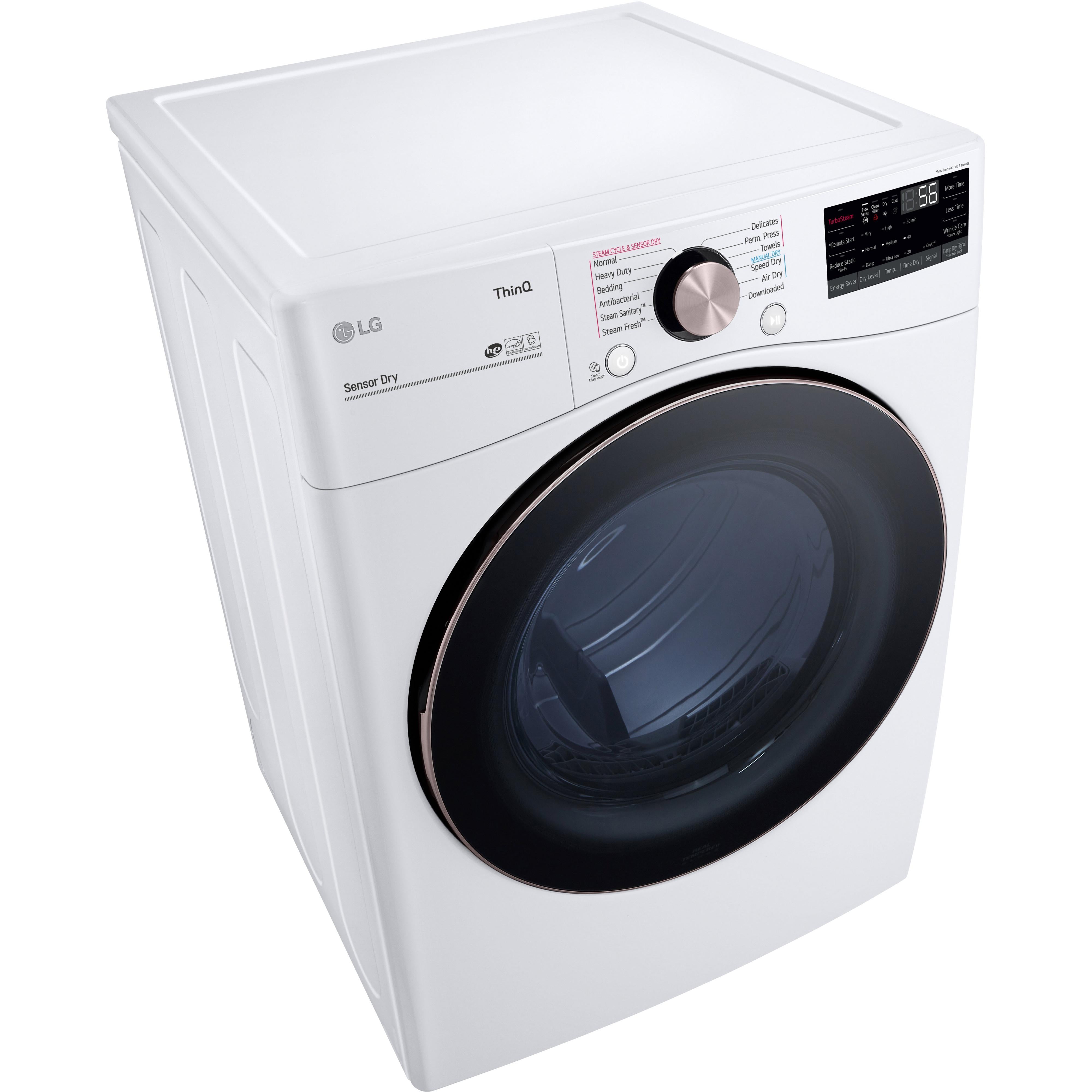 LG 7.4 cu.ft. Electric Dryer with TurboSteam? Technology DLEX4000W