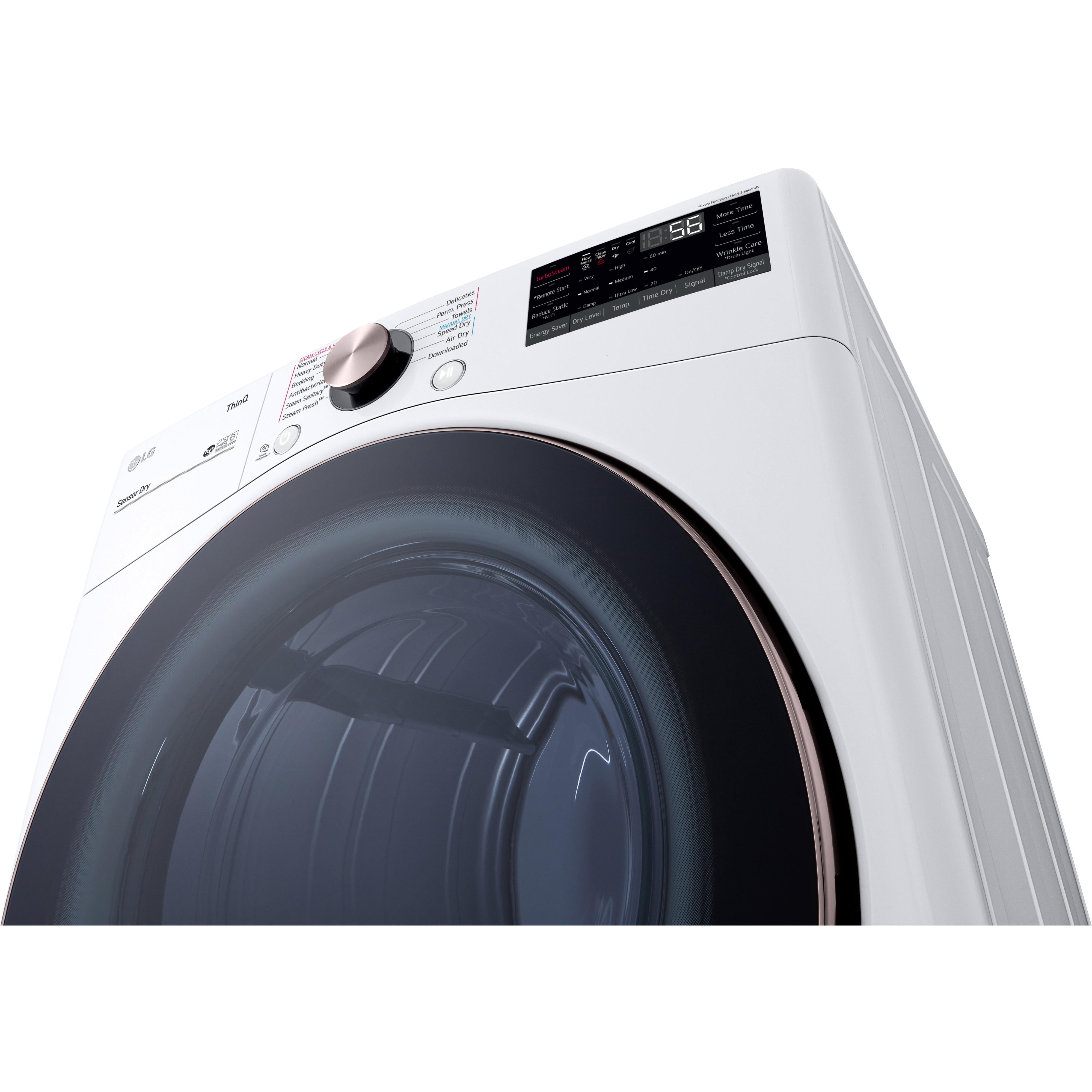 LG 7.4 cu.ft. Electric Dryer with TurboSteam? Technology DLEX4000W