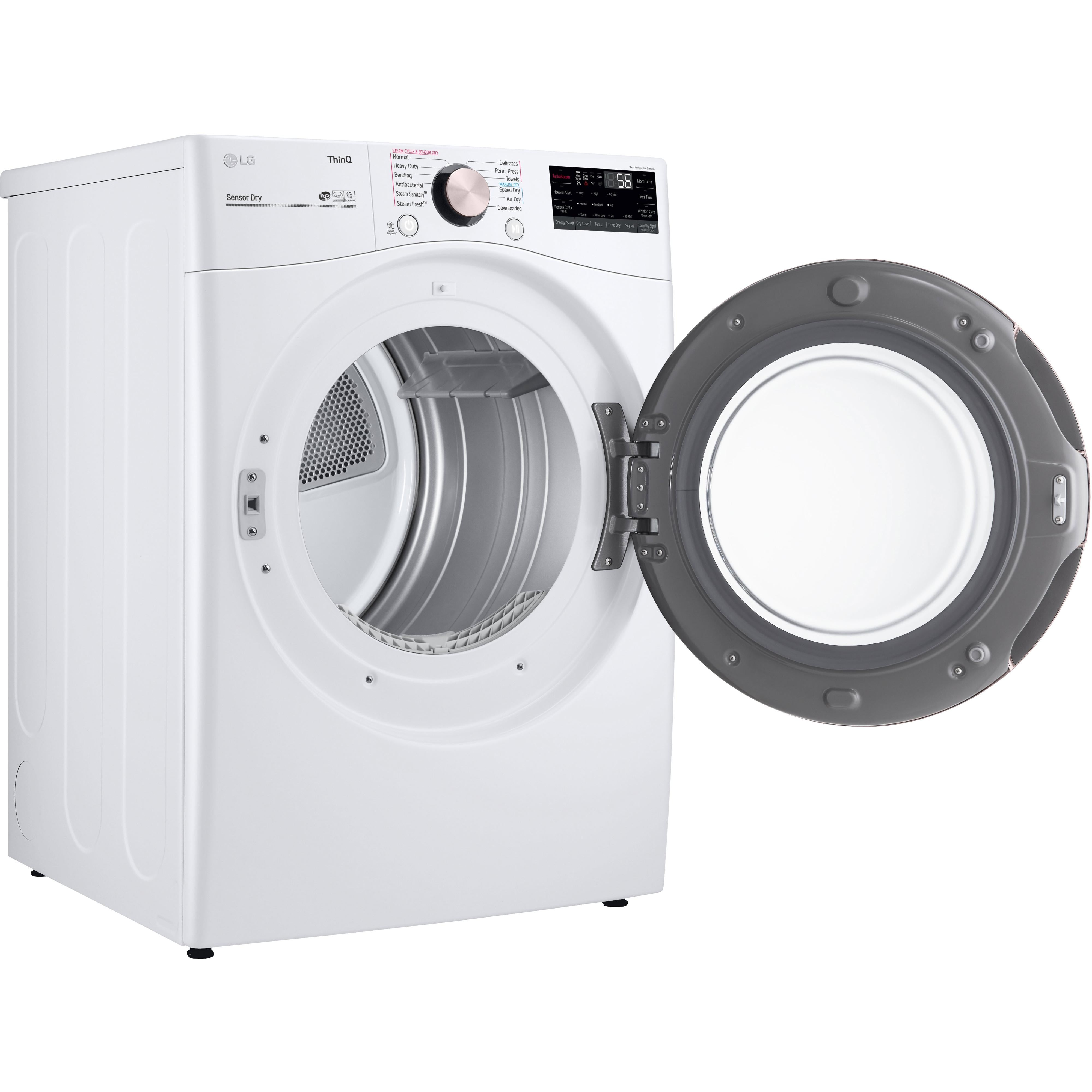 LG 7.4 cu.ft. Electric Dryer with TurboSteam? Technology DLEX4000W